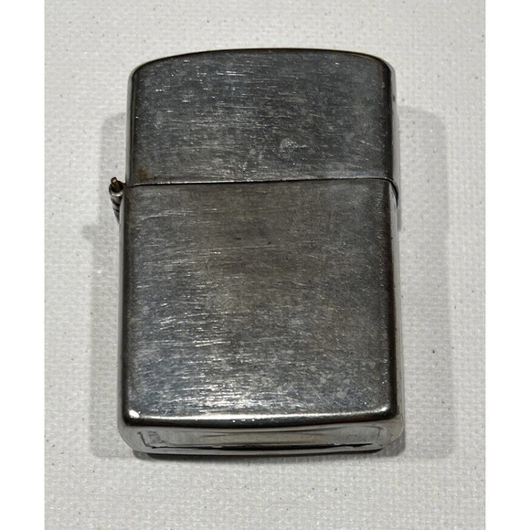 Vintage Chrome/Silver/Fluid/Flint Lighter made in Japan - Nice Patina - Picture 2 of 4